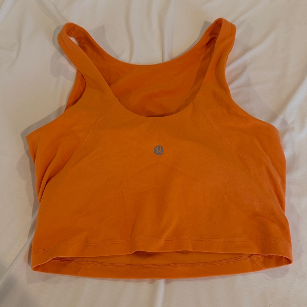 Lululemon align high-neck tank top orange soda size 6 - Picture 2 of 3